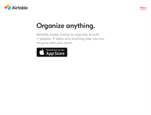 Tablet Screenshot of airtable.com